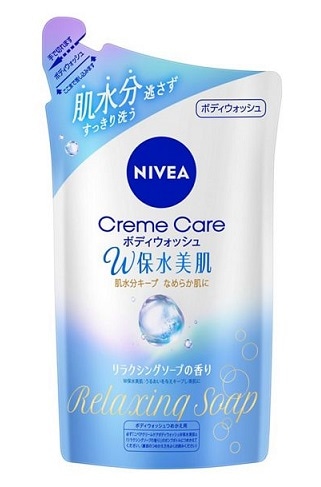 【お取り寄せ】ニベア クリームケア ボディウォッシュ W保水美肌 リラクシングソープの香り つめかえ用 350ml