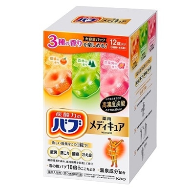 【お取り寄せ】バブ メディキュア アソート 3種 12錠入
