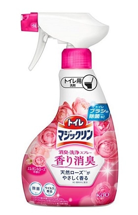【お取り寄せ】トイレマジックリン 消臭・洗浄スプレー 香り消臭 エレガントローズの香り 本体 350ml