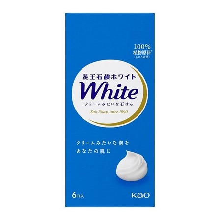 【お取り寄せ】花王石鹸ホワイト 普通サイズ 6コ箱