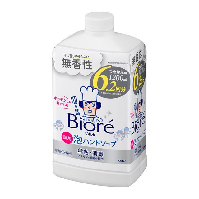 【お取り寄せ】ビオレu泡ハンドソープ無香 つめかえ 1200ml