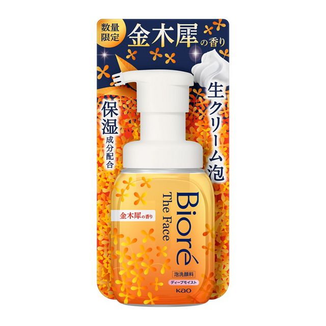ビオレ ザフェイス 泡洗顔料 ディープモイスト 金木犀の香り 本体 200ml