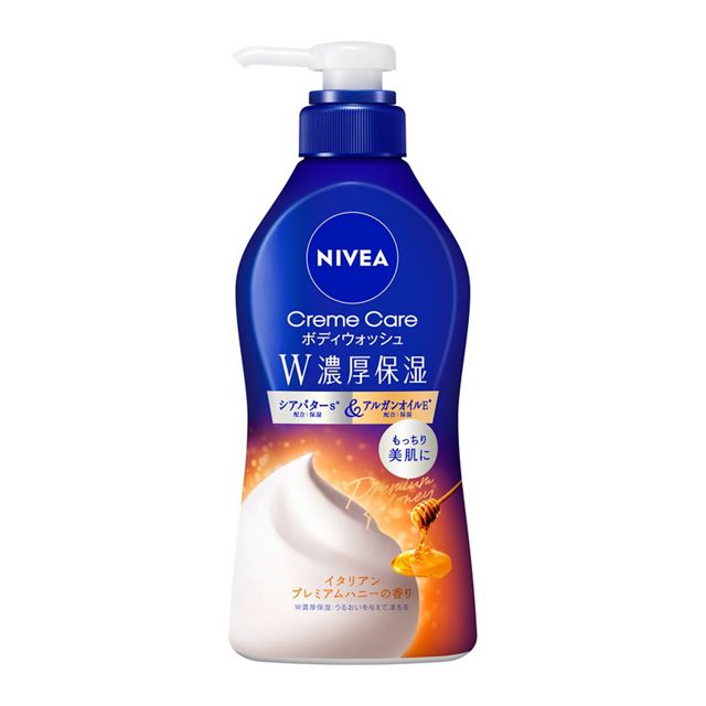 【お取り寄せ】ニベア クリームケアボディウォッシュ W濃厚保湿 イタリアンプレミアムハニーの香り 本体 460ml