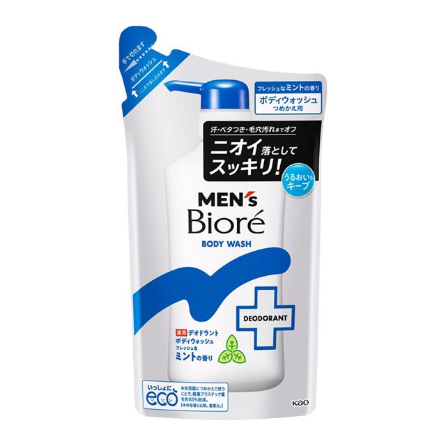 メンズビオレ 薬用デオドラントボディウォッシュ フレッシュなミント つめかえ用 360ml