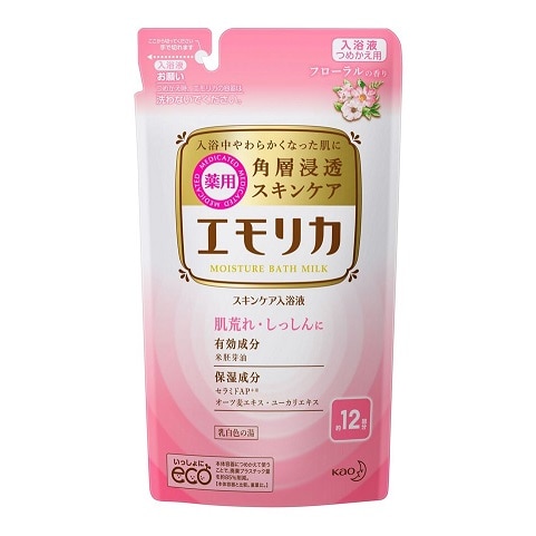 エモリカ 薬用スキンケア入浴液 フローラルの香り つめかえ用 360ml