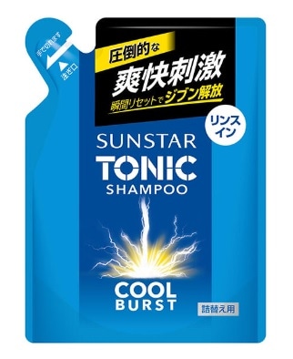 【お取り寄せ】サンスター トニックシャンプー COOLBURST リンスイン つめかえ用 340ml
