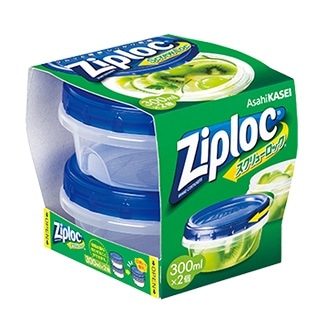 【お取り寄せ】ジップロックコンテナー スクリューロック300ml 2個