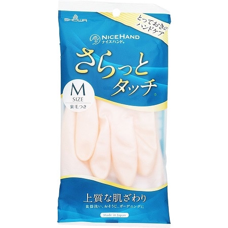 ナイスハンド さらっとタッチ M パールピンク