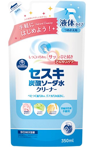 【お取り寄せ】キッチンクラブ セスキ炭酸ソーダ水 クリーナー つめかえ用 350ml