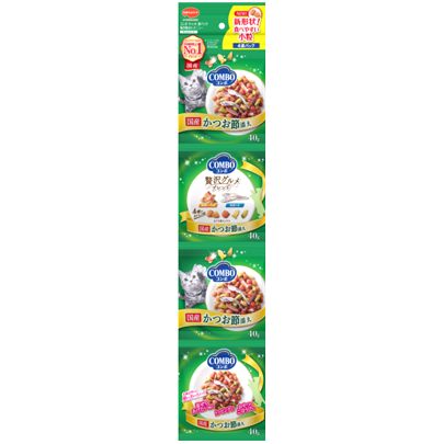 【お取り寄せ】コンボ キャット 連パック 海の味わいメニュー かつおぶし添え 160g(40g×4連)
