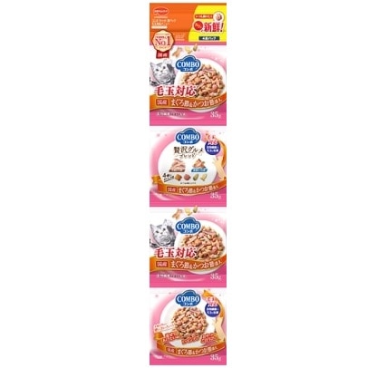 コンボ キャット 連パック 毛玉対応まぐろ節・かつお節 140g
