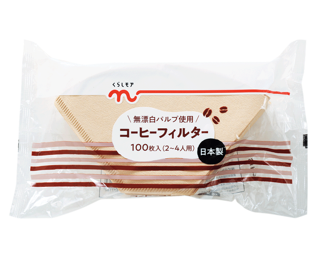 コーヒーフィルター 無漂白 100枚入