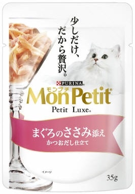 モンプチ プチリュクス パウチ まぐろのささみ添え 35g