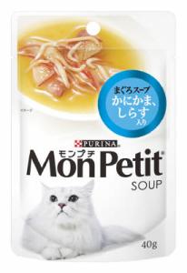 【お取り寄せ】モンプチ スープ まぐろスープ かにかま・しらす入り 40g