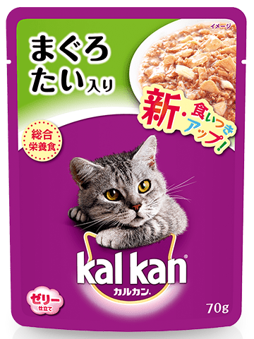 【販売終了しました】カルカン パウチ まぐろとたい 70g