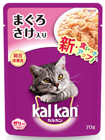 【販売終了しました】カルカン パウチ まぐろとさけ 70g