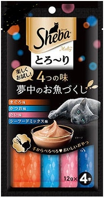 シーバとろーりメルティ 夢中のお魚づくし 12g×4本