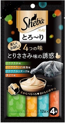 シーバとろーりメルティ とりささみの誘惑 12g×4本