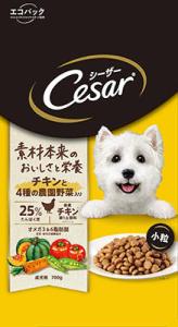 【お取り寄せ】シーザードライ チキンと4種の農園野菜入り 小粒 700g