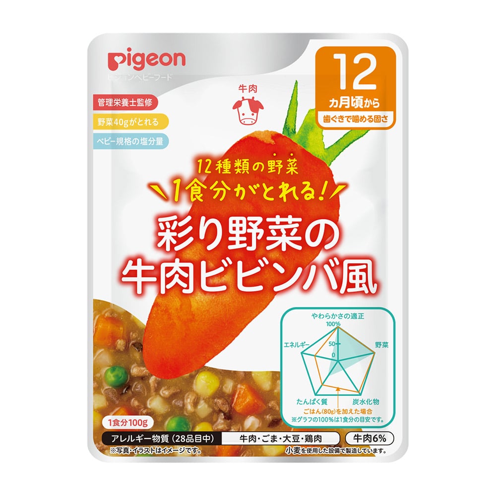 食育レシピ野菜 彩り野菜の牛肉ビビンバ風 100g