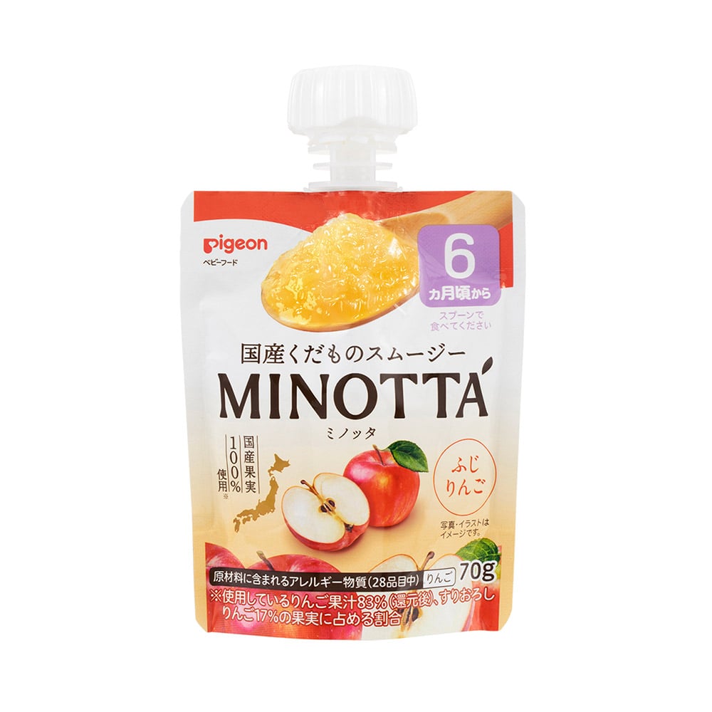 ピジョン くだものスムージー MINOTTA ふじりんご 70g