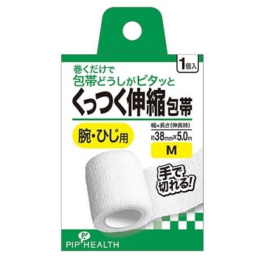 くっつく伸縮包帯 M 1個入
