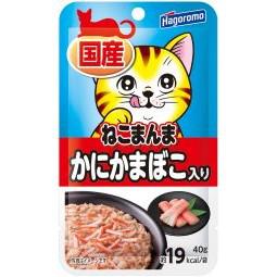 【販売終了しました】ねこまんまパウチ かにかまぼこ入り 40g