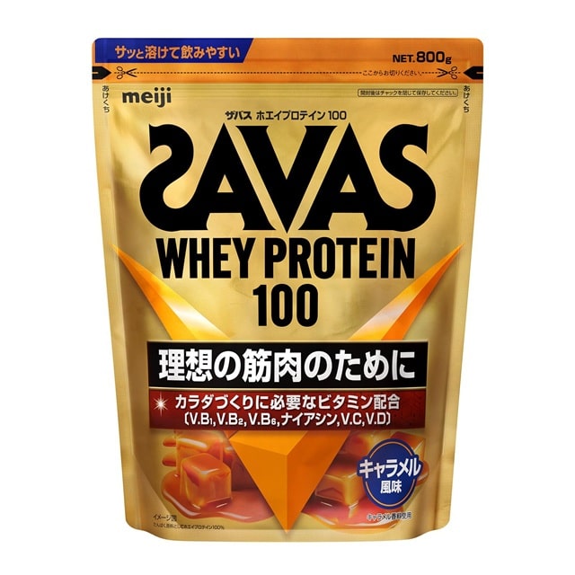 ザバス ホエイプロテイン100 キャラメル風味 800g