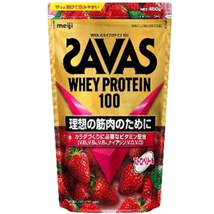 ザバス ホエイプロテイン100 ストロベリー味 450g