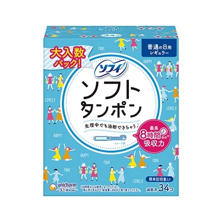 ソフィ ソフトタンポン レギュラー 34個入