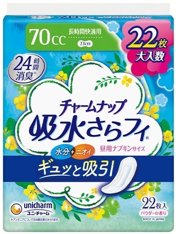 チャームナップ 吸水さらフィ 長時間快適用 22枚