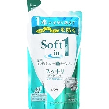 ソフトインワン シャンプー スッキリ つめかえ用 370ml