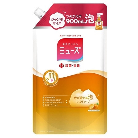 薬用せっけんミューズ 泡ハンドソープ フルーティフレッシュ ジャンボ つめかえ用 900ml