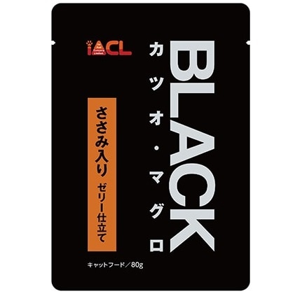 【販売終了しました】BLACK カツオ・マグロ しらす入り ゼリー仕立て 80g