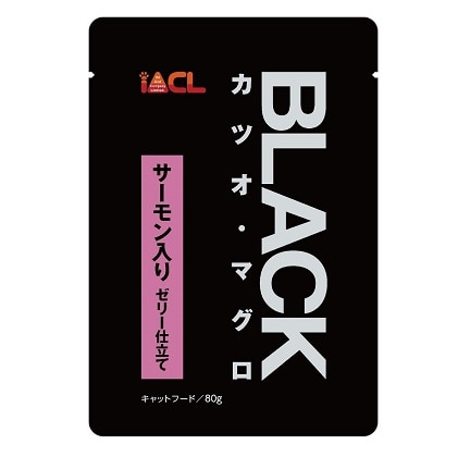 【販売終了しました】BLACK カツオ・マグロ サーモン入り ゼリー仕立て 80g