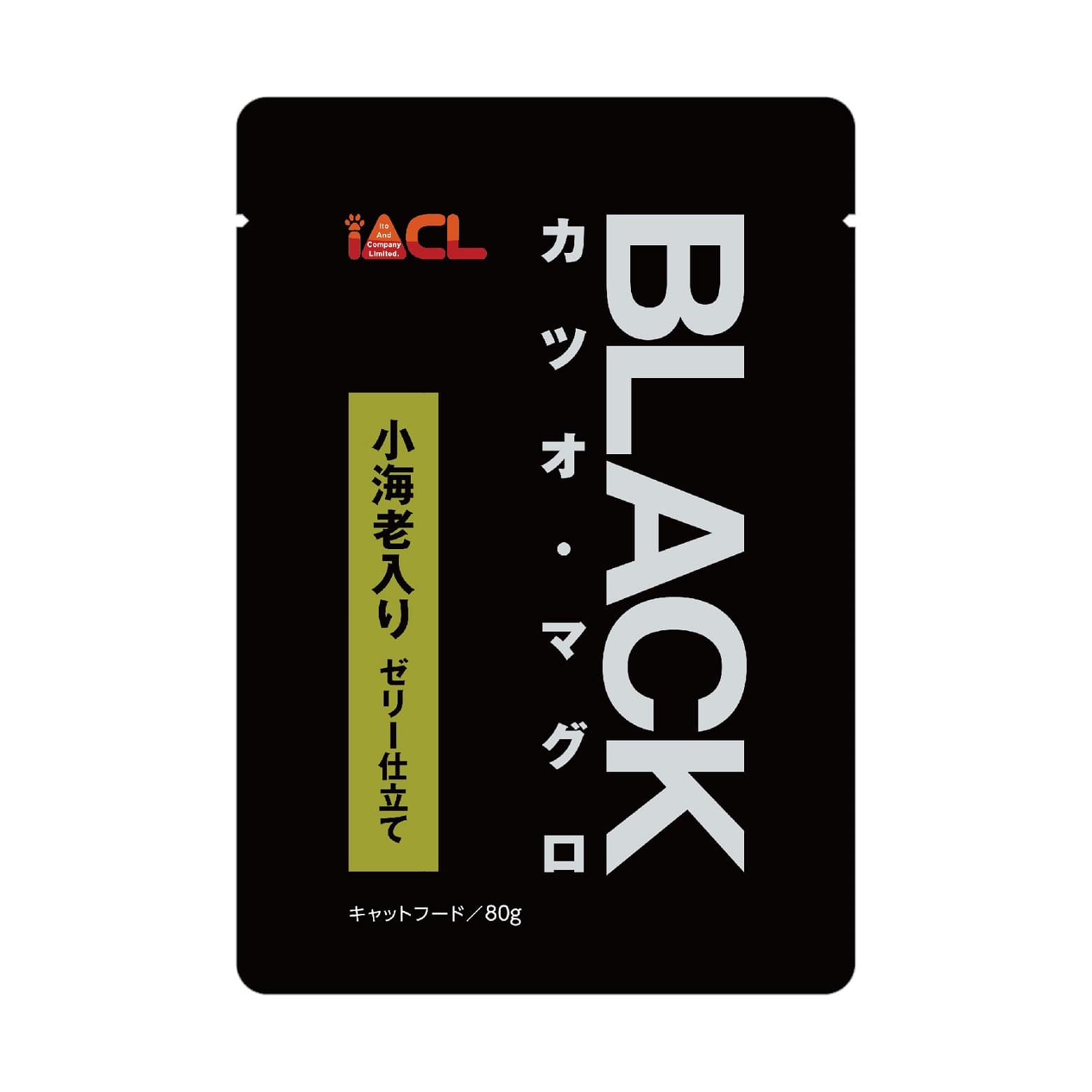 【販売終了しました】BLACK カツオ・マグロ 小海老入り ゼリー仕立て 80g