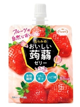 たらみ おいしい蒟蒻ゼリー いちご味 150g