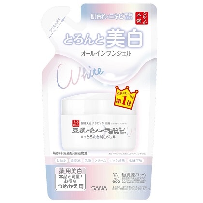 なめらか本舗 とろんと濃ジェル薬用美白 つめかえ用 100g