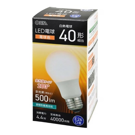 LED電球 40W 電球色