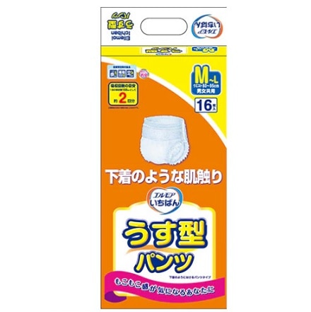 【お取り寄せ】いちばん うす型パンツ M〜L 16枚