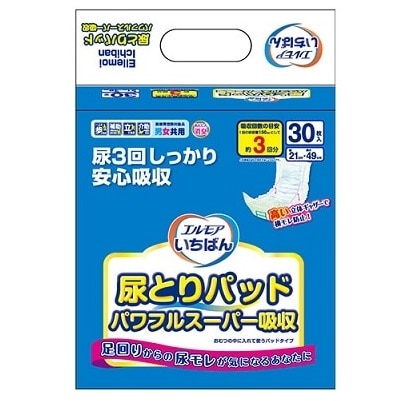 【お取り寄せ】いちばん 尿とりパッド パワフルスーパー吸収 30枚