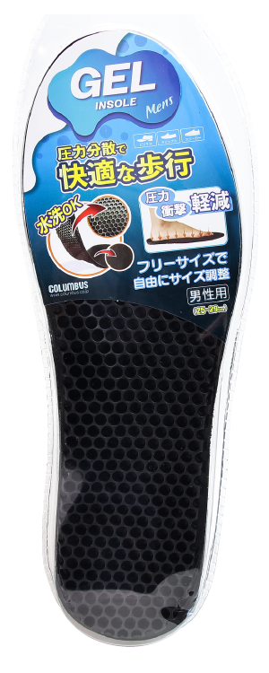 【お取り寄せ】コロンブス ジェルインソール 男性用フリー