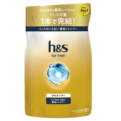h&s フォーメン ゴールド2in1 シャンプー つめかえ用 300ml