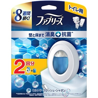 ファブリーズ トイレ用 消臭+抗菌 ウルトラ・フレッシュ・シャボン 本体+替 12.6ml