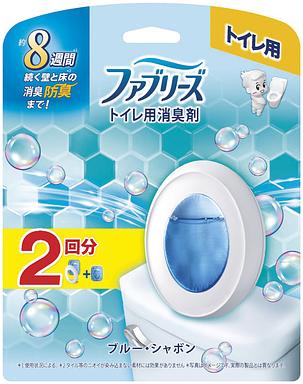 【お取り寄せ】ファブリーズ トイレ用消臭剤 ブルーシャボン 本体+つめかえ1個パック 12.6ml