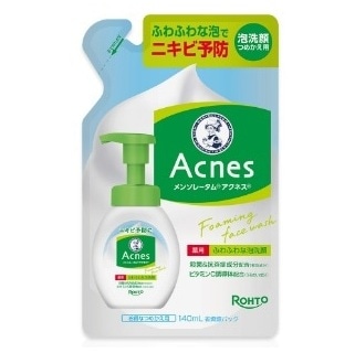 メンソレータム アクネス 薬用ふわふわな泡洗顔 つめかえ用 140ml