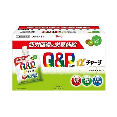 キューピーコーワ αチャージ キウイ風味 100ml×6袋