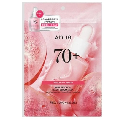 ANUA 桃70ナイアシンセラムマスクパック 7枚
